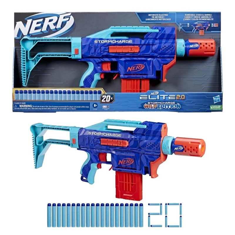 nerf elite 20 stormcharge wyrzutnia automatyczna na strzalki f7376